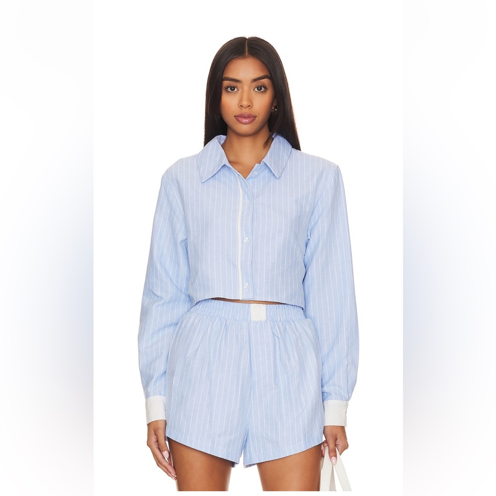 SNDYS Revolve Darian striped shorts and top